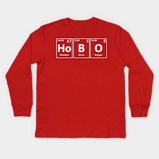 Hobo (Ho-B-O) Periodic Elements Spelling Kids Long Sleeve T-Shirt